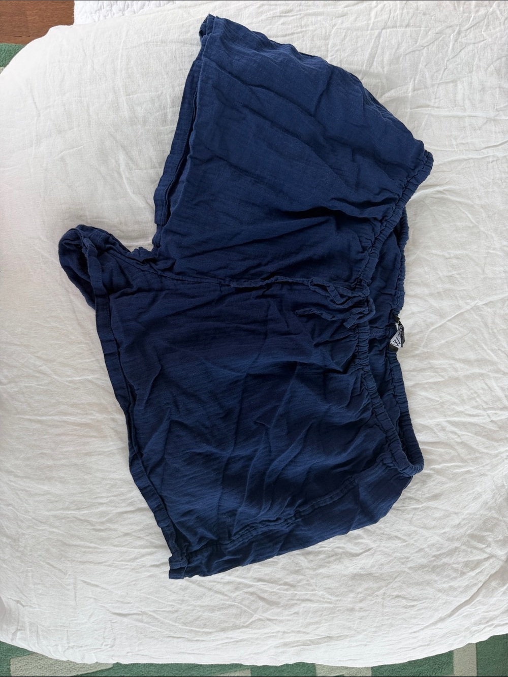 Navy Blue linen shorts